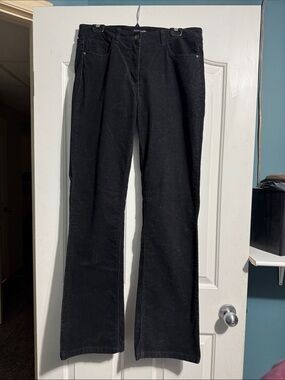 Long Tall Sally Black Corduroy Pants Size 10 34.5” Inseam wardrobe Staple Comfy